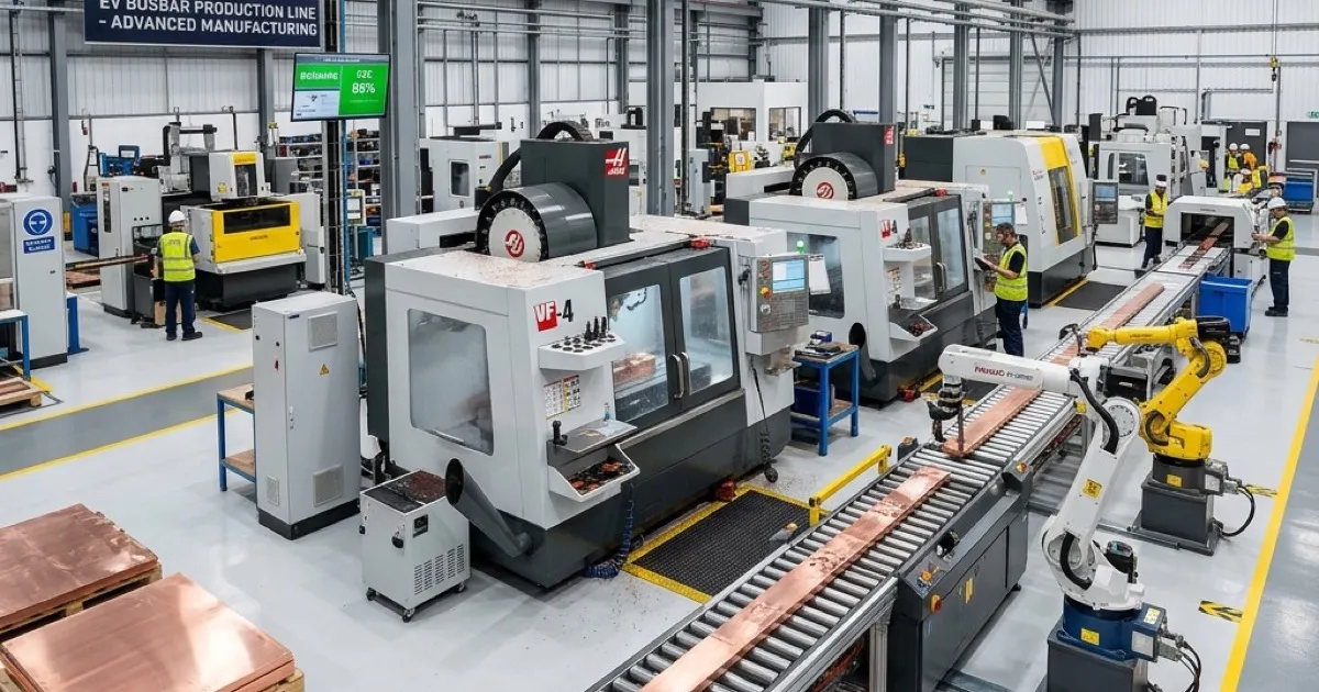 How to Design a Tier-1 EV Busbar Production Line for 5,000 Units Per Day | DH CNC