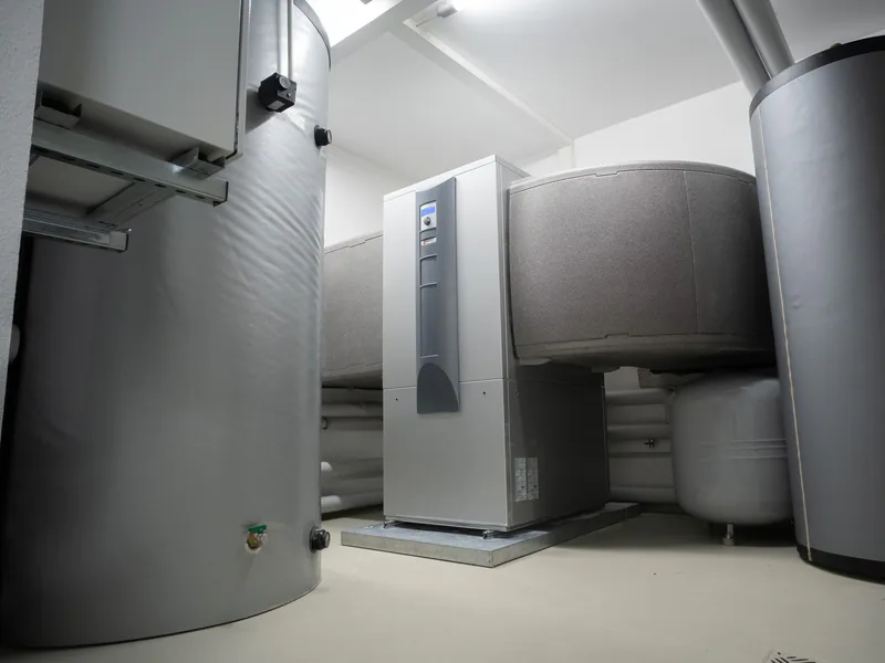 Efficient and innovative heat pump system in an indoor setting for advanced heating solutions