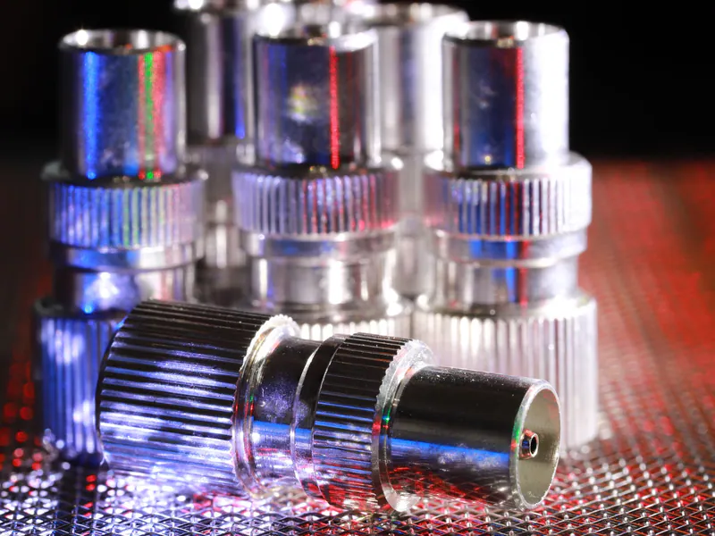 Precision-machined metal electrical connectors