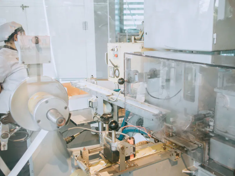 Automated inspection equipment operating on a production line