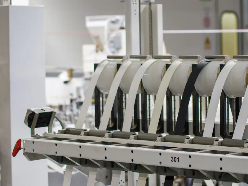 Factory equipment undergoing a production trial