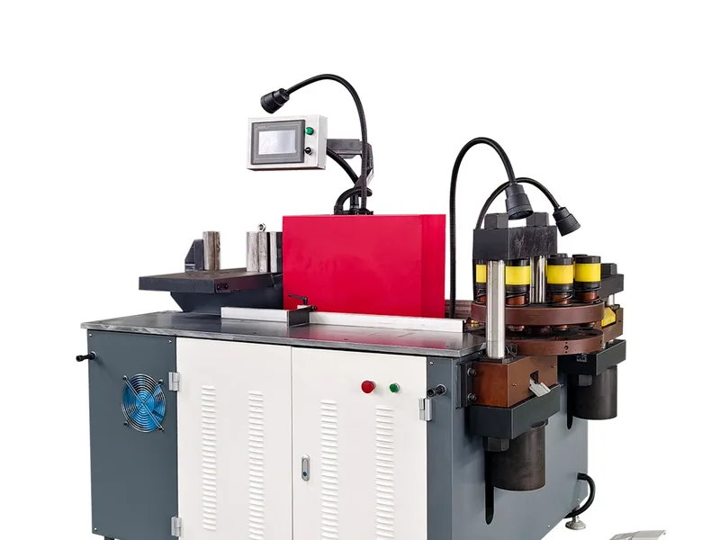 Multi-function busbar processing machine prepared for final site placement